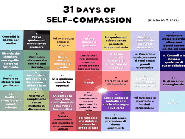 31 giorni di self-compassion